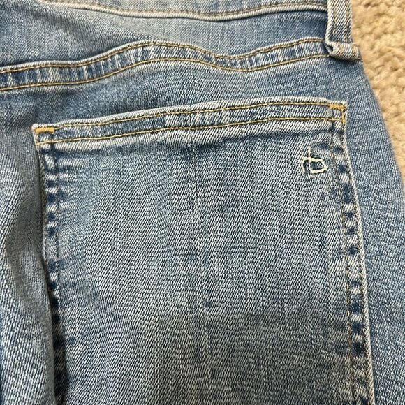 NWT Rag & Bone Nina High Rise Ankle Skinny Distressed Blue Jeans size 25 (Aspen) - Picture 10 of 12